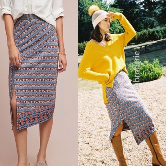 Anthropologie Dresses & Skirts - NEW Anthropologie Striped Splendor Pencil Skirt